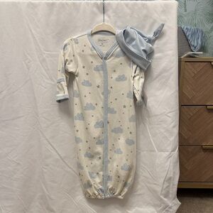 Set w/ Convertible Sleep Gown/Romper and Hat